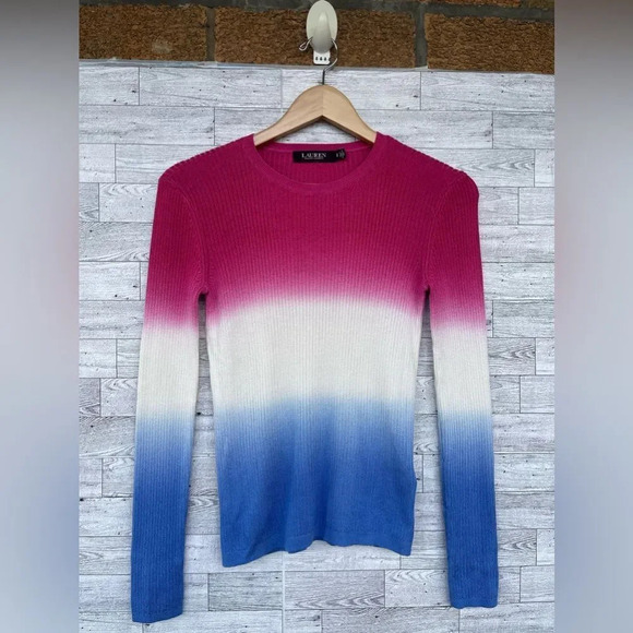 RALPH LAUREN BLACK LABEL
Dip-Dyed Ribbed Sweater SIZE SMALL - Picture 3 of 14